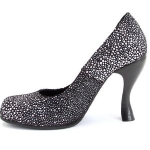 John Fluevog Black Devilfish Heels